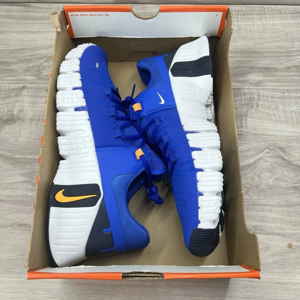 Nike Free Metcon 5 Mens Size 11.5 Racer Blue White Obsidian Sundial DV3949 400